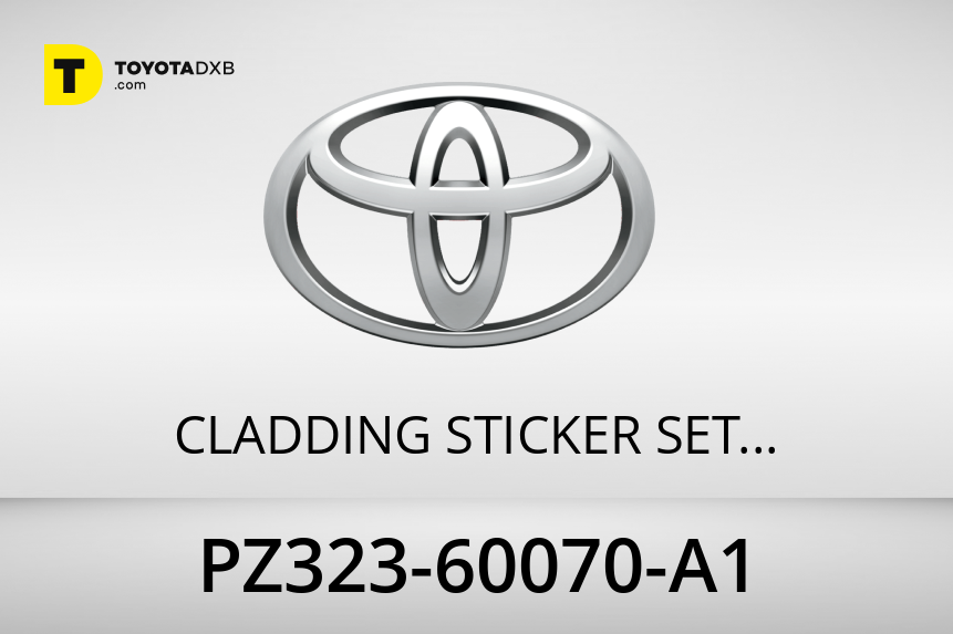 PZ323-60070-A1 CLADDING STICKER SET - BODY.SIDE.RH for Toyota