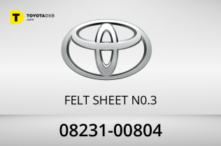 Toyota FELT SHEET N0.3 Toyota FELT SHEET N0.3
