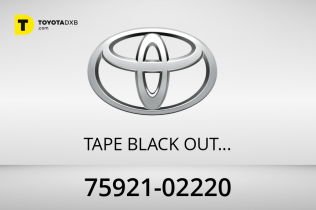 Toyota TAPE BLACK OUT NO. Toyota TAPE BLACK OUT NO.