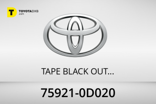 Toyota TAPE BLACK OUT NO. Toyota TAPE BLACK OUT NO.