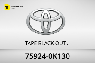 Toyota TAPE BLACK OUT NO. Toyota TAPE BLACK OUT NO.