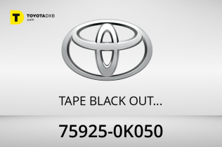 Toyota TAPE BLACK OUT NO. Toyota TAPE BLACK OUT NO.