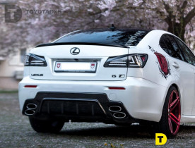 Lexus IS-F Carbon Fiber Rear Diffuser T Style