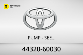 Toyota PUMP - SEE 44320-60031 Toyota PUMP - SEE 44320-60031
