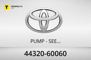 Toyota PUMP - SEE 44320-60061 Toyota PUMP - SEE 44320-60061