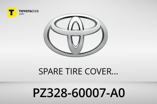 Toyota SPARE TIRE COVER HARD - WHITE - LC100