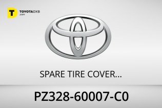 Toyota SPARE TIRE COVER HARD - BLACK - LC100