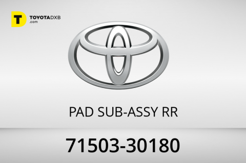 Toyota PAD SUB-ASSY  RR