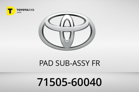 Toyota PAD SUB-ASSY  FR