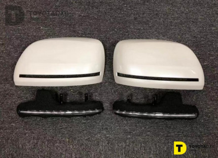 Toyota LAND CRUISER FJ200 2008- Mirror Covers Set With Slim Turn Signals