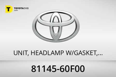 Toyota UNIT, HEADLAMP W/GASKET, RH