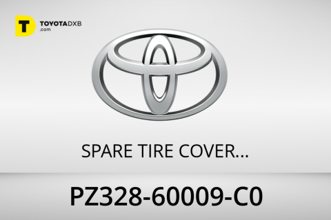 Toyota SPARE TIRE COVER HARD - BLACK - LC100