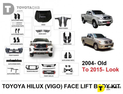 Toyota HILUX VIGO Conversion Body Kit 2004- To 2015- Face Lift