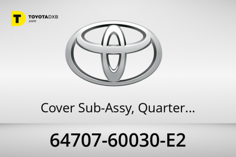 Toyota Cover Sub-Assy, Quarter Trim Jack